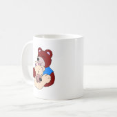 かわいいクマ コーヒーマグカップ (正面左)