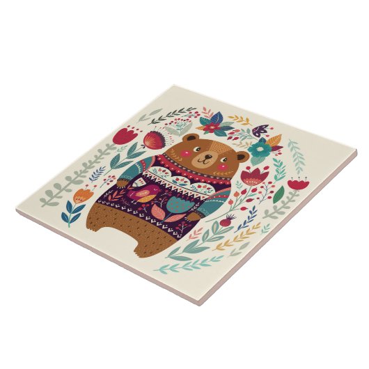 かわいいクマ タイル (側面)