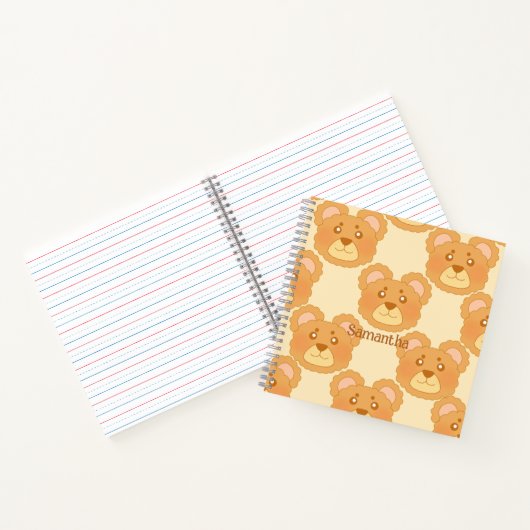 かわいいクマ ノートブック (内部)