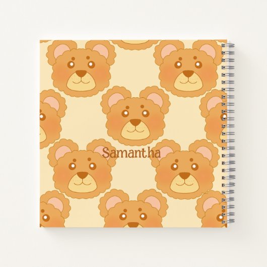 かわいいクマ ノートブック (裏面)