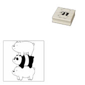 かわいいクマ ラバースタンプ (押印)