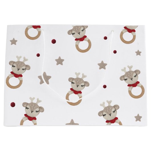 かわいいクマ ラージペーパーバッグ (正面)