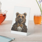 かわいいクマ 台座サイン (インサイチュ)