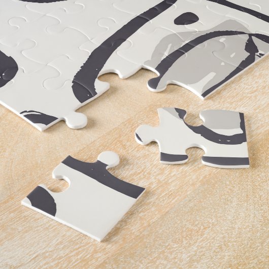 かわいいクマ、手で描かれたシームレスなパターン。 ジグソーパズル (側面)