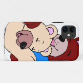 かわいいクマ Case-Mate iPhoneケース (裏面(横))