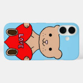 かわいいクマ Case-Mate iPhoneケース (裏面 (横))