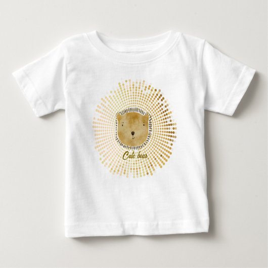 かわいいクマTシャツ ベビーTシャツ (正面)