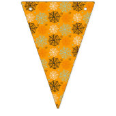 かわいいクモとクモ – くもの巣 パターン（の模様が）ある バンティングフラッグ (第1の旗)