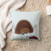 かわいいクモとラディバグのイラストレーション クッション (ブランケット)