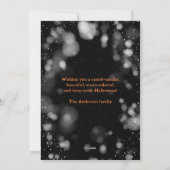 かわいいクモのクモの巣ハッピーハローウィンカード シーズンカード (裏面)