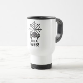 かわいいクモのステッカー 🕷️✨ | かわいいキャラクターのクモの巣 トラベルマグ