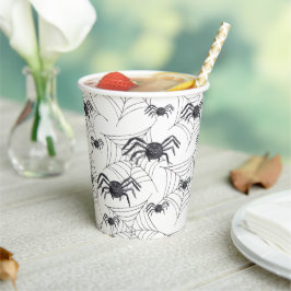 かわいいクモの水彩ハロウィンパーティー紙コップ 紙コップ