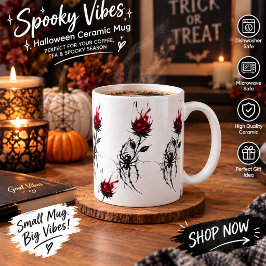 かわいいクモの水彩画 ハロウィンパーティー紙コップ コーヒーマグカップ