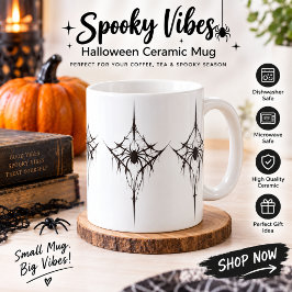 かわいいクモの水彩画 ハロウィンパーティー 紙マグカップ コーヒーマグカップ