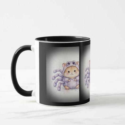 かわいいクモハムスターの衣装 マグカップ (左)