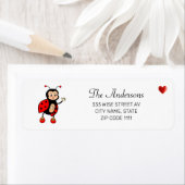 かわいいクモリとハートの白 ラベル (インサイチュ)