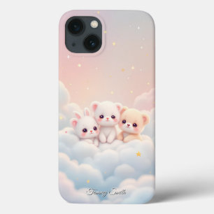 かわいいクラウドアニマルズキュートパステルエステティック iPhone 13ケース