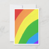 かわいいクラウドレインボーガーリー子供の誕生日 サンキューカード (裏面)