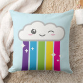 かわいいクラウド&レインボー装飾用クッション クッション (ブランケット)