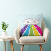 かわいいクラウド&レインボー装飾用クッション クッション (椅子)