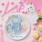 かわいいクラゲとフレンズPastelベビーシャワー ペーパープレート (パーティー)