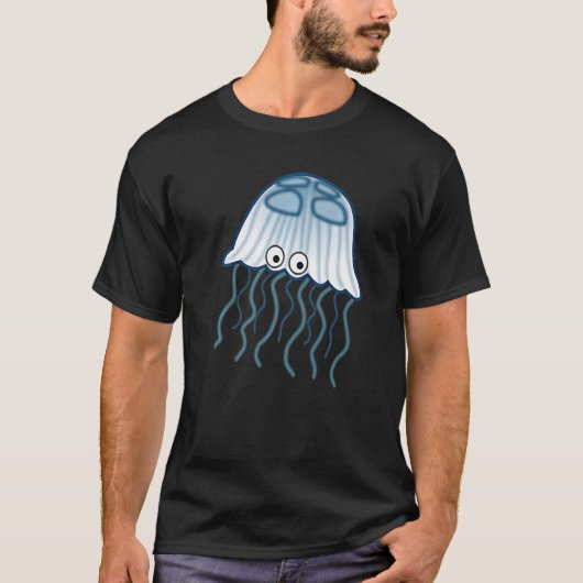 かわいいクラゲのシーゼリー類プレミアム Tシャツ (正面)