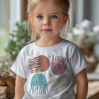 かわいいクラゲのトドラーTシャツ