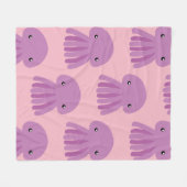 かわいいクラゲのフリースブランケット フリースブランケット (正面(横))