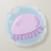 かわいいクラゲ丸い枕 ラウンドクッション (裏面)