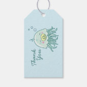 かわいいクラゲ赤ちゃんシャワーかわいいありがとう ギフトタグ (正面)