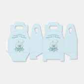 かわいいクラゲ赤ちゃんシャワーかわいいブルーボーイ フェイバーボックス (折り畳みなし)