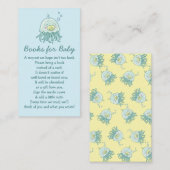 かわいいクラゲ赤ちゃんシャワーかわいい本ベビー エンクロージャーカード (正面/裏面)