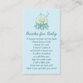 かわいいクラゲ赤ちゃんシャワーかわいい本ベビー エンクロージャーカード (正面)