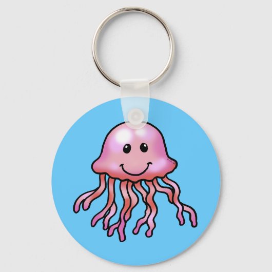 かわいいクラゲ キーホルダー (正面)