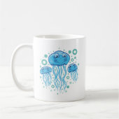 かわいいクラゲ コーヒーマグカップ (左)