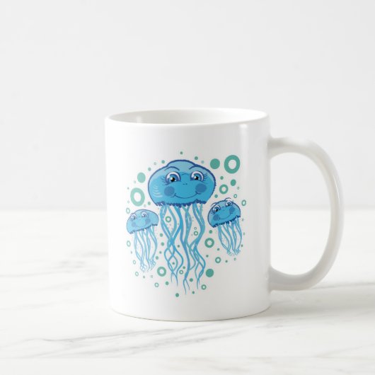 かわいいクラゲ コーヒーマグカップ (右)