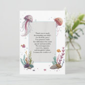 かわいいクラゲ サンキューカード (スタンド正面)