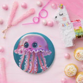 かわいいクラゲ ペーパープレート (パーティー)