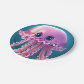 かわいいクラゲ ペーパープレート (アングル)