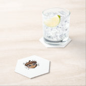 かわいいクラシックアコーンTシャツ ペーパーコースター (インサイチュ)