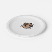 かわいいクラシックアコーンTシャツ ペーパープレート (アングル)