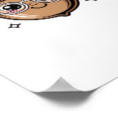 かわいいクラシックアコーンTシャツ ポスター (角)