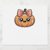 かわいいクラシックカボチャTシャツ スパークリングワインラベル (シングルラベル)