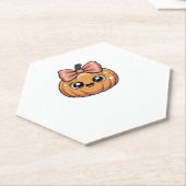 かわいいクラシックカボチャTシャツ ペーパーコースター (アングル)