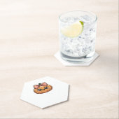 かわいいクラシックカボチャTシャツ ペーパーコースター (インサイチュ)