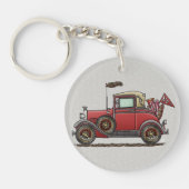 かわいいクラシックカー キーホルダー (正面)