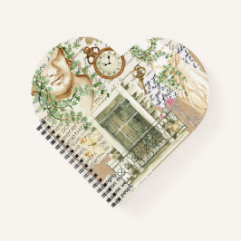 かわいいクラシックコラージュのアートワークギリシャの像 ノートブック