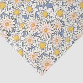 かわいいクラシックレトロパターン 黄色の花 薄葉紙 (詳細)