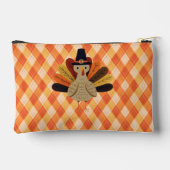 かわいいクラシック/ヴィンテージ感謝祭トルコ アクセサリーポーチ (裏面)