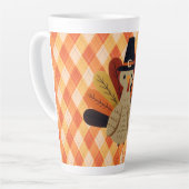 かわいいクラシック/ヴィンテージ感謝祭トルコ カフェラテマグ (左アングル)